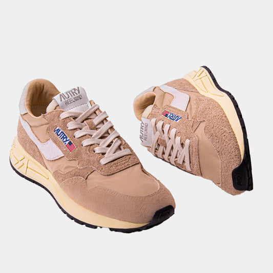 Tenis Mujer Reelwind Gamuza Café/Beige