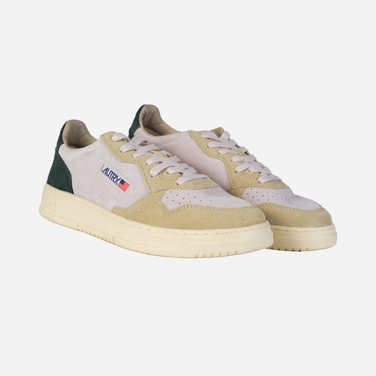 Tenis Medalsit Gamuza Beige/Verde