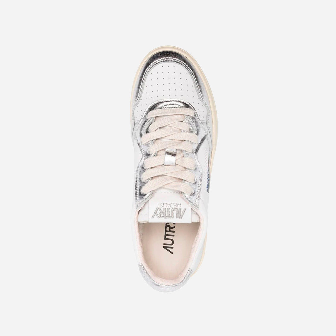 Tenis Medalist Blanco/Plateado