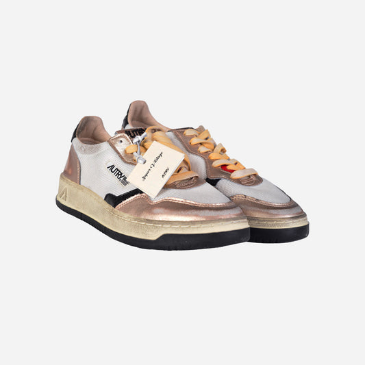 Tenis Medalis Low Dorado/Blanco Vintage
