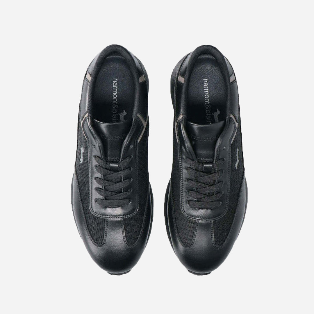 Sneaker Cuero Negro Hombre