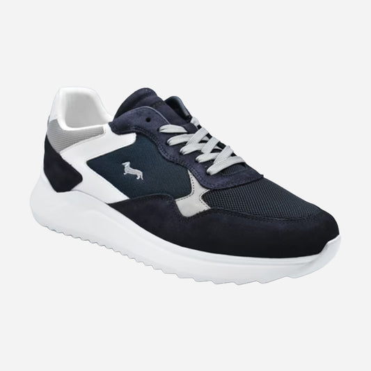 Tenis Tech en Ante y Malla Azul Marino