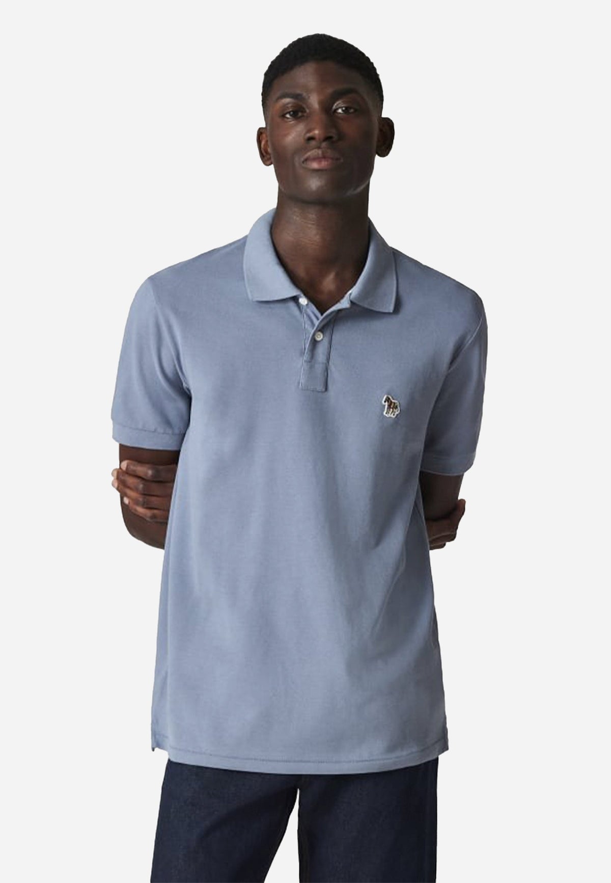 Camiseta Polo Hombre Azul Claro