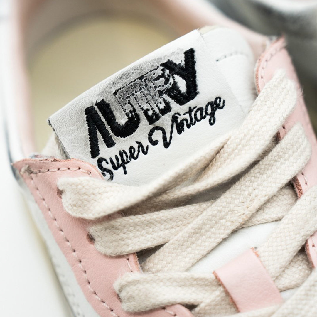Tenis Medalist Low Super Vintage Mujer Blanco/Rosa