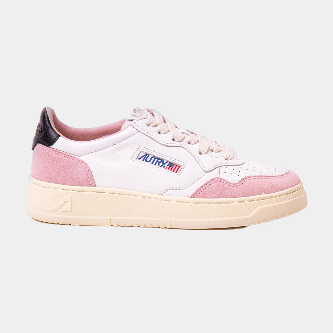 Tenis Medalist en Cuero Blanco/Rosa