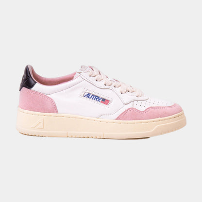 Tenis Medalist en Cuero Blanco/Rosa