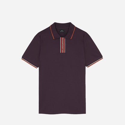 Camiseta Polo Morado Detalle Color P.S.