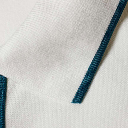 Camiseta Polo Hombre Blanca Botones