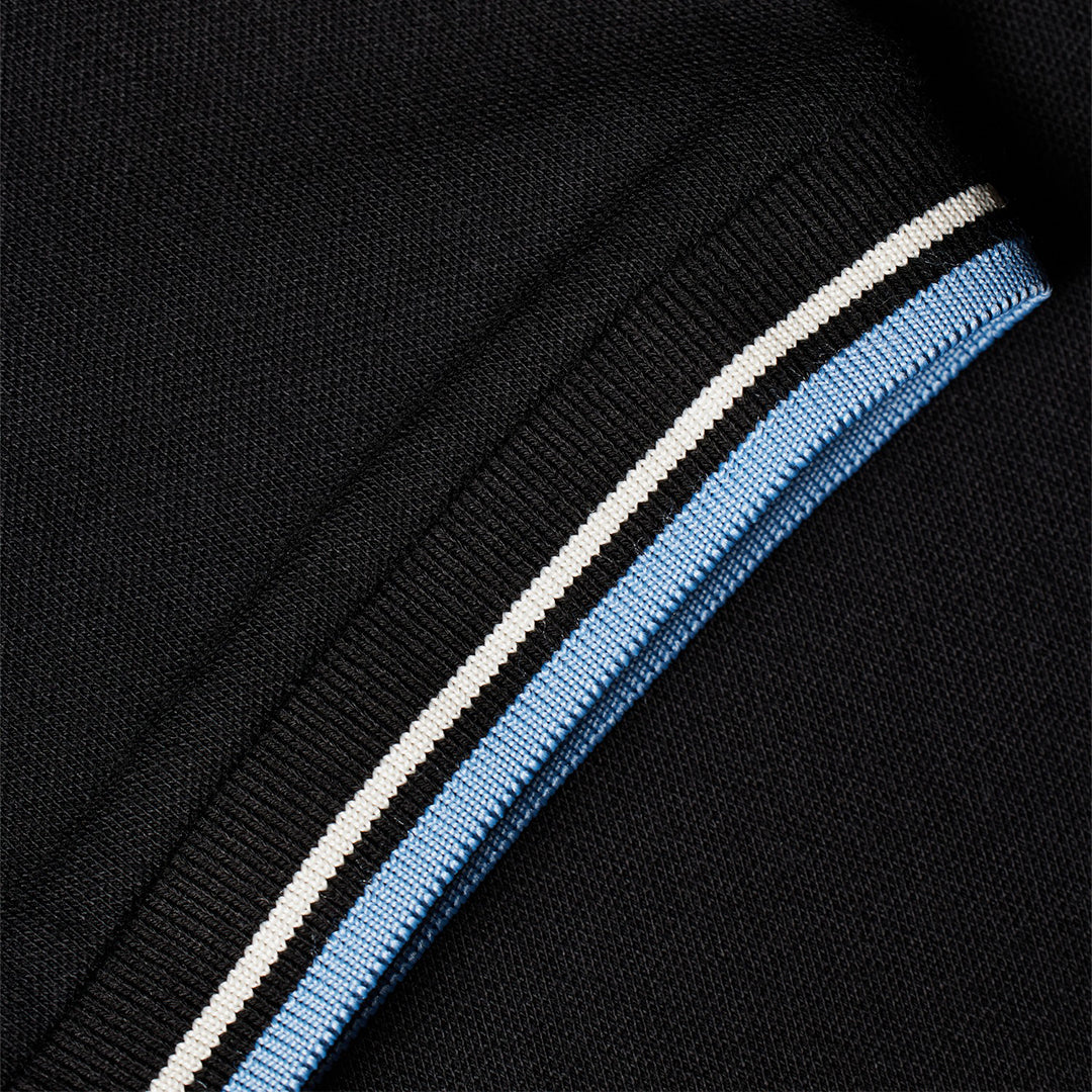 Camiseta Polo Hombre Negra P.S.