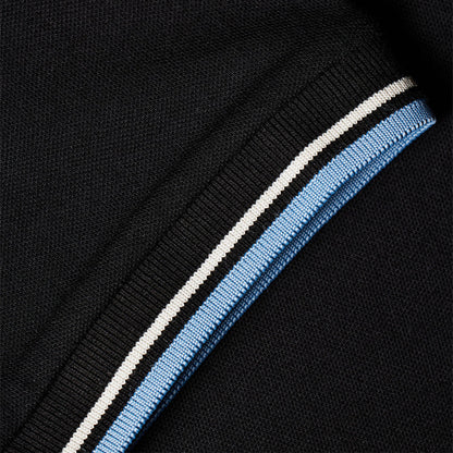 Camiseta Polo Hombre Negra P.S.