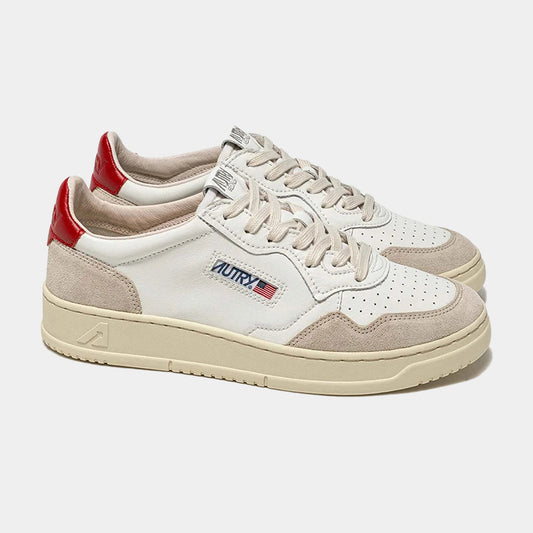 Tenis Medalist Mujer Blanco/Rojo