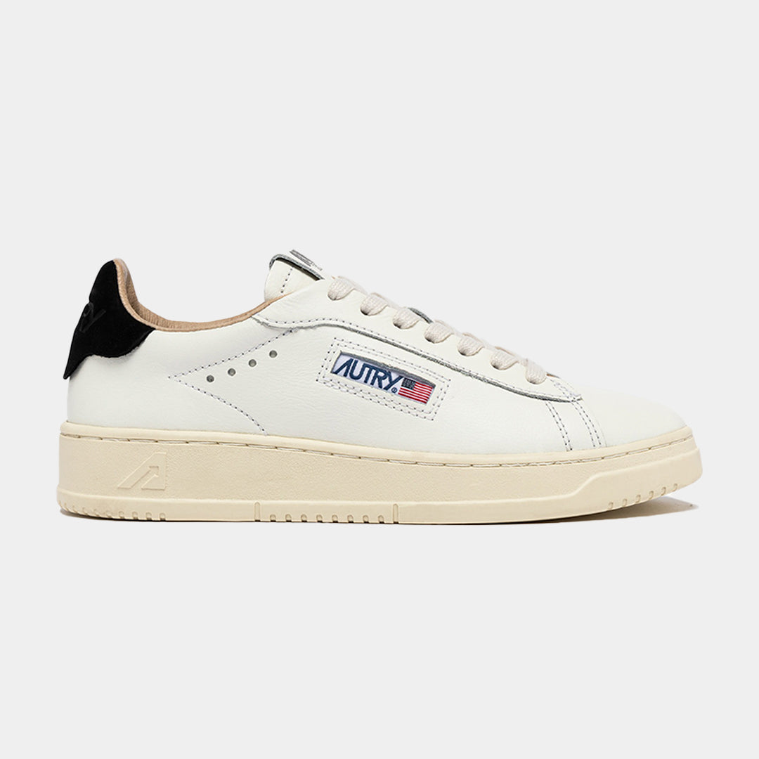 Tenis Medalist Low en Cuero Blanco/Negro