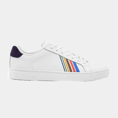 Tenis Blanco Rayas Color