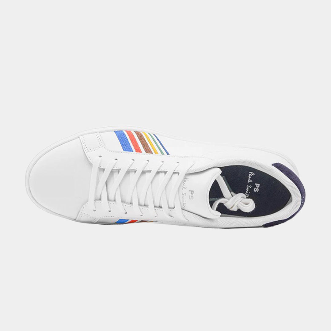 Tenis Blanco Rayas Color