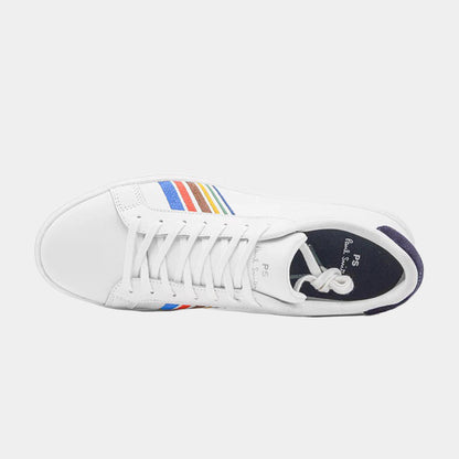Tenis Blanco Rayas Color