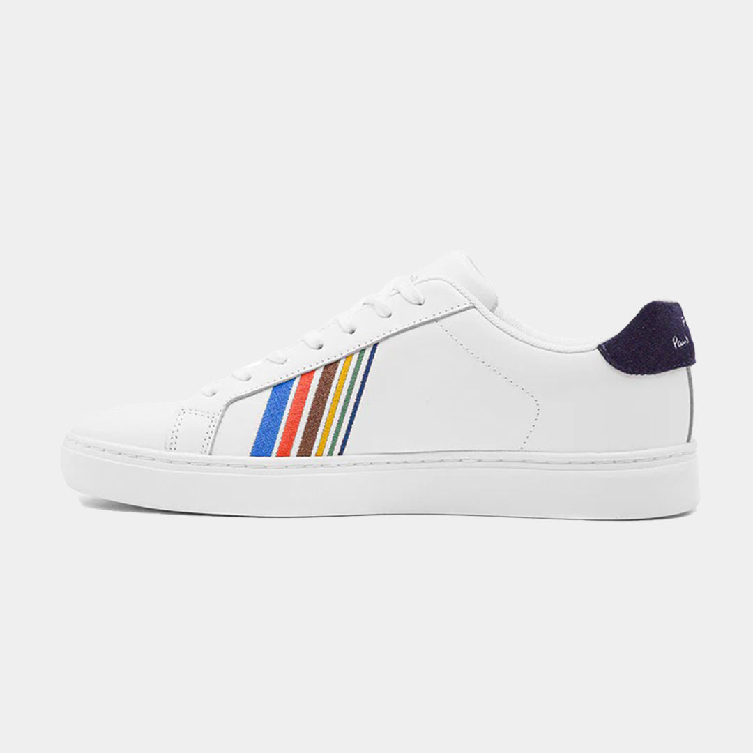 Tenis Blanco Rayas Color