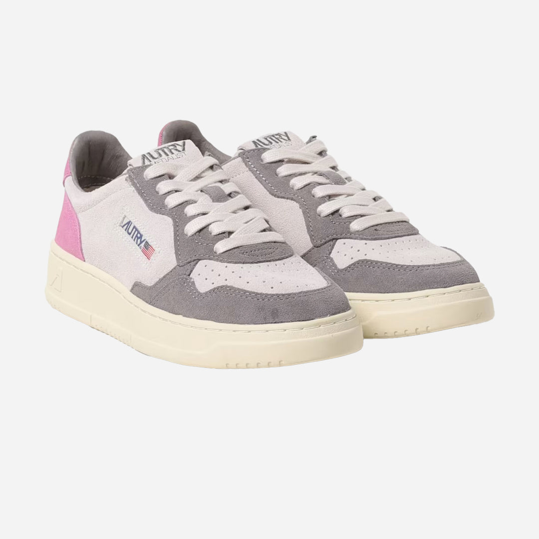 Tenis Medalist Mujer Gris/Rosa