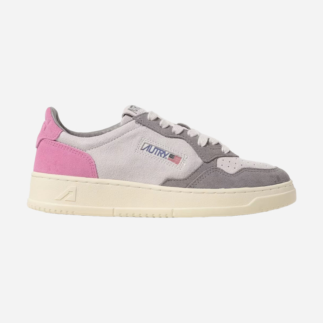 Tenis Medalist Mujer Gris/Rosa