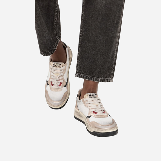Tenis Medalist Low Dorado/Blanco Vintage