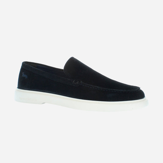 Mocasín Azul Gamuza
