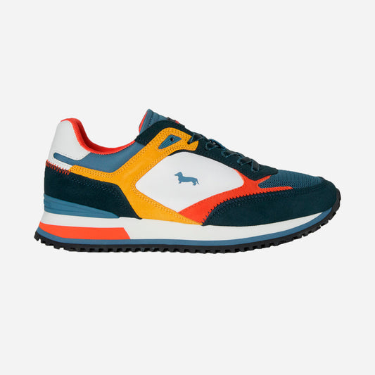Sneaker Azul/Amarillo/Rojo Hombre