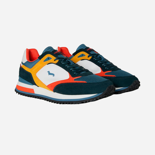 Sneaker Azul/Amarillo/Rojo Hombre
