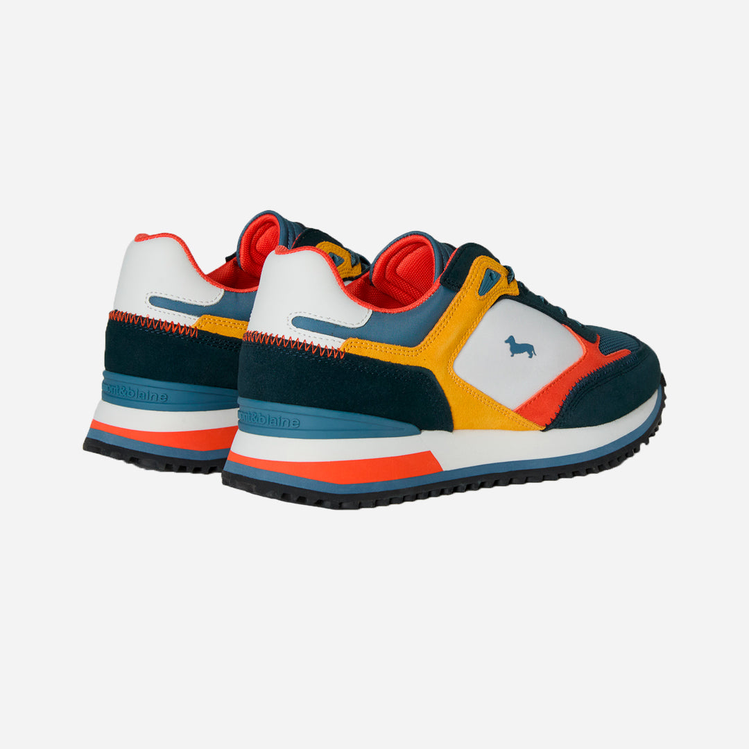 Sneaker Azul/Amarillo/Rojo Hombre