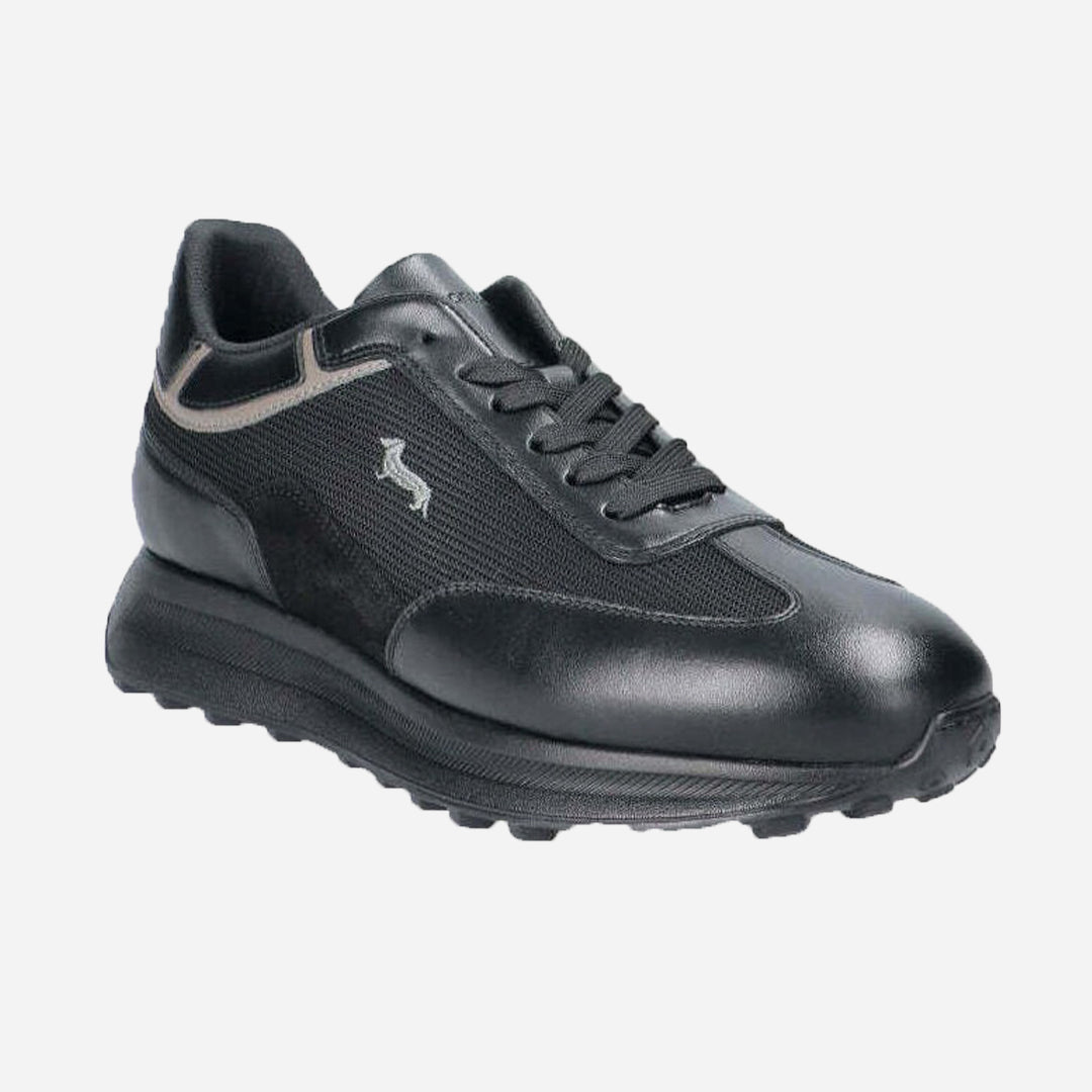 Sneaker Cuero Negro Hombre