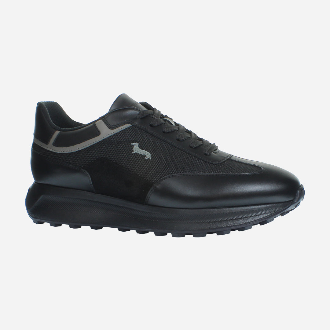 Sneaker Cuero Negro Hombre