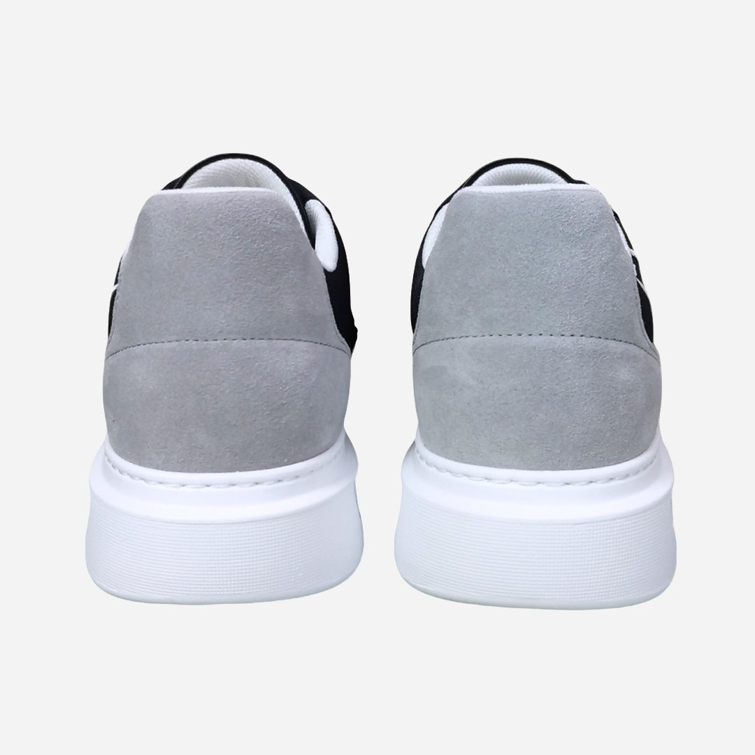 Tenis Logo Azul Profundo/Gris