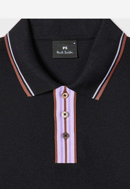 Camiseta Polo Negro P.S.