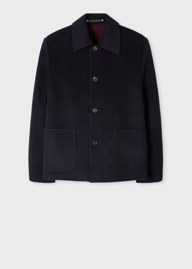 Chaqueta Double-Face Azul Marino Lana P.S.