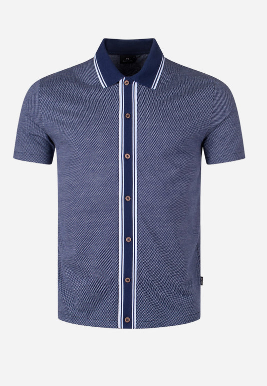 Camiseta Polo Azul Algodón P.S.