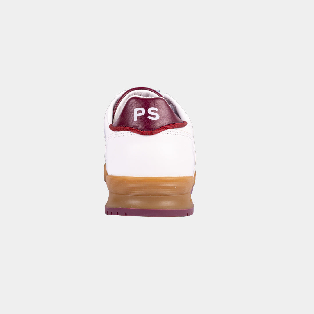 Tenis Cuero Blanca/Vinotinto P.S.