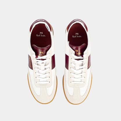 Tenis Cuero Blanca/Vinotinto P.S.