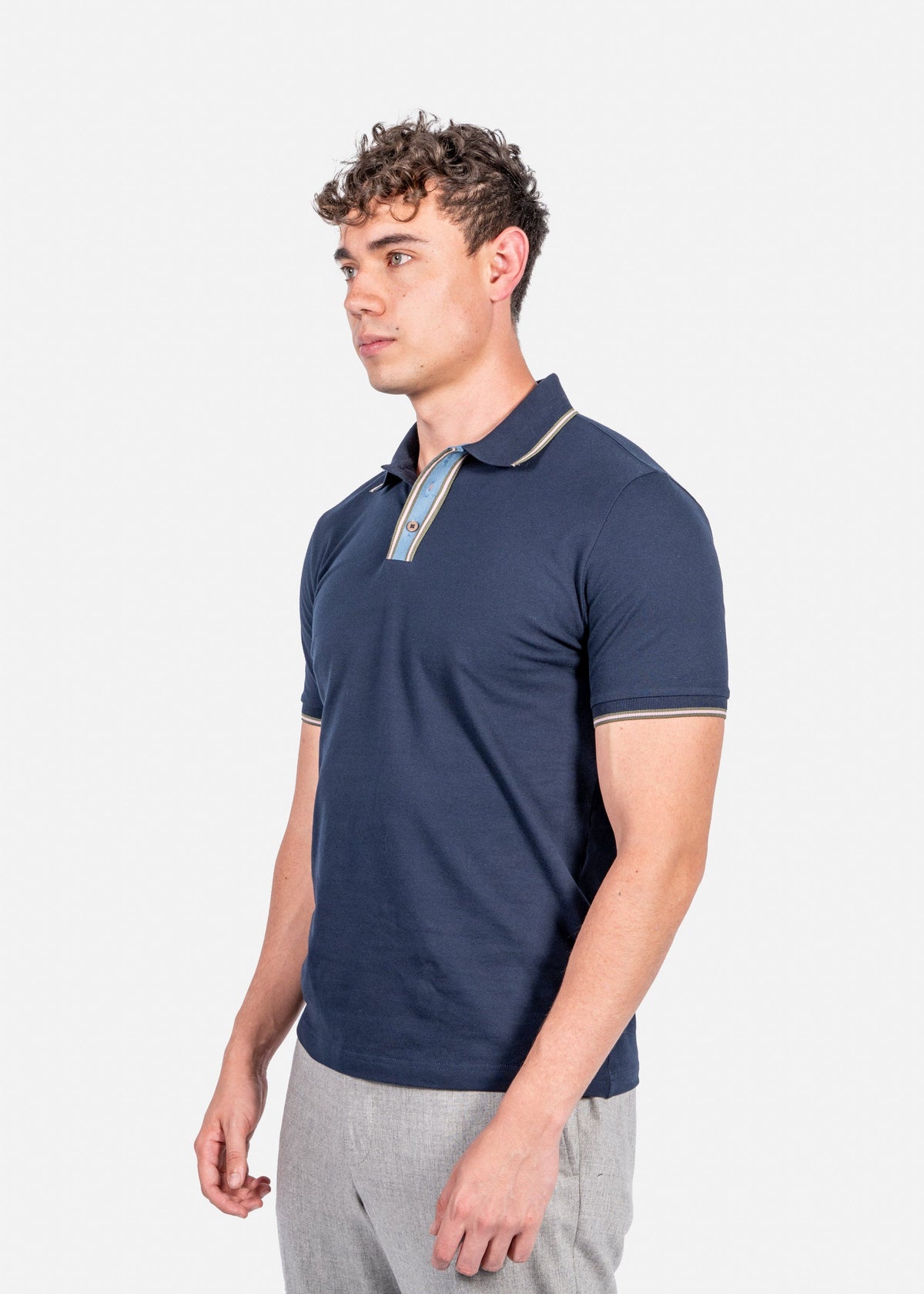 Camiseta Polo Azul Marino