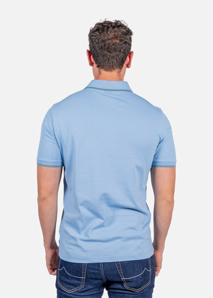 Camiseta Polo Hombre Azul Cielo P.S.
