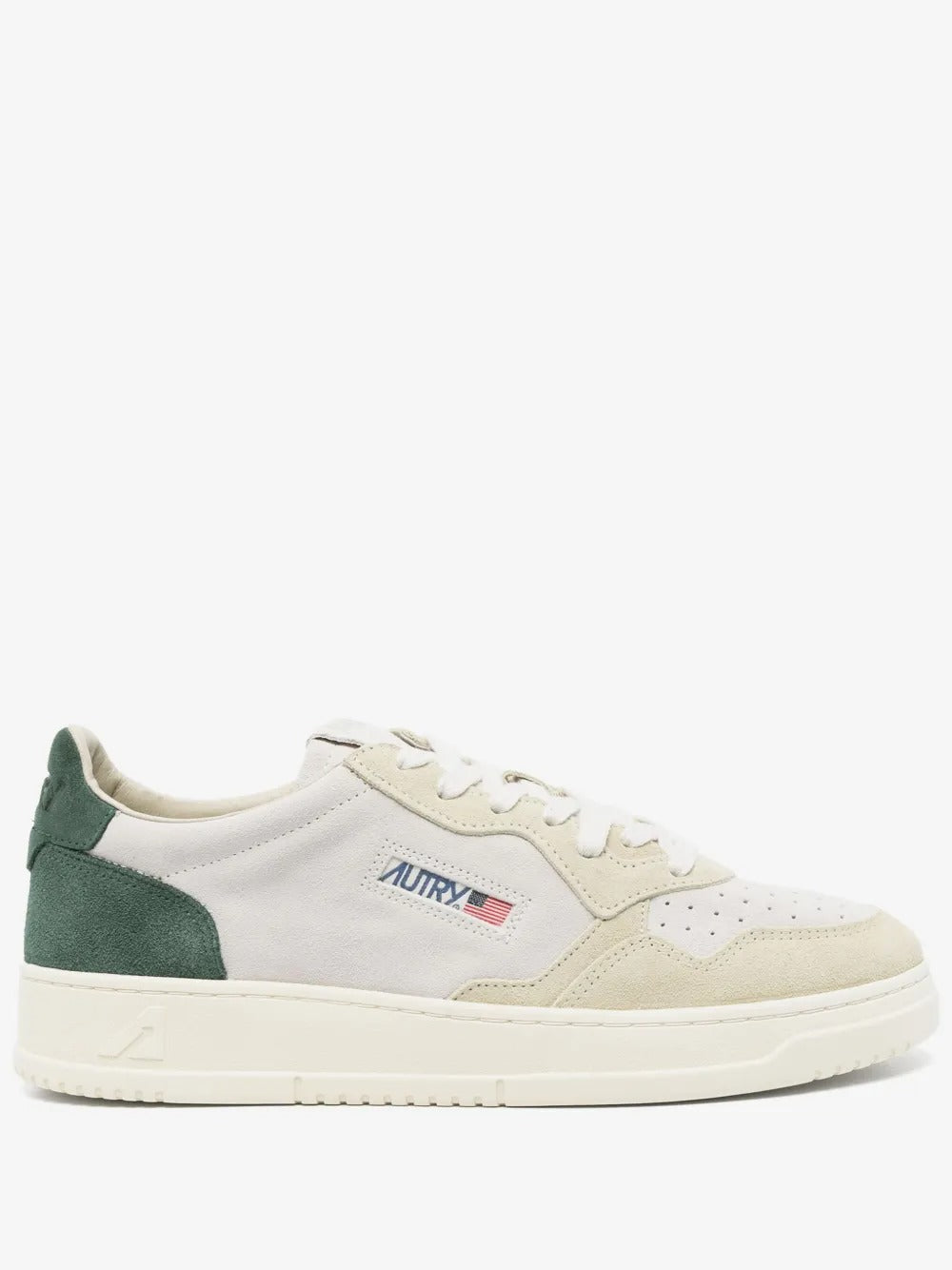Tenis Medalsit Gamuza Beige/Verde